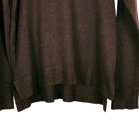 Evolution Stitch Fix Madi Cable Knit Turtleneck Sweater Sz Large Brown NWT - Picture 4 of 11
